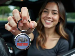 Personalised Keychain Racing Style Alloy Build